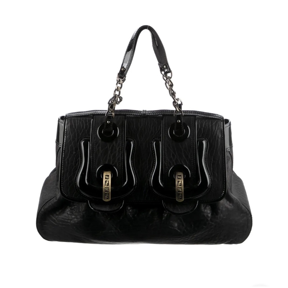 Fendi Black Leather B Bag